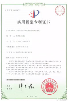 Certificate of utility model